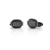 Elephant Hair Cufflinks in Silver with Midnight Patina
