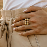 Elephant Hair Ring in 18ct Gold