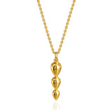 Pangolin Drop Pendant in 18ct Gold - Large
