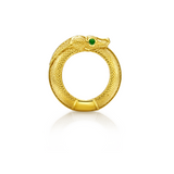 Snake Bombe Ring in 18ct Gold
