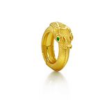Snake Bombe Ring in 18ct Gold