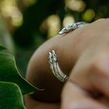 Snake Stacking Cuff in Silver