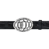 Tortoise Belt Buckle in Silver