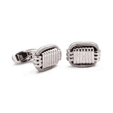 Elephant Hair Cufflinks in Sterling Silver