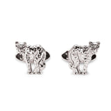 Cheetah Cufflinks in Sterling Silver