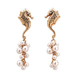 Seahorse Earrings in 18ct Gold