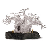The Baobab Tree in Sterling Silver on Zimbabwean Blackwood base with 18ct Gold Bushmen