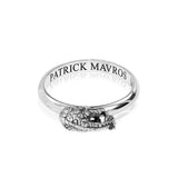 Animal Lover Giraffe Mini-Ring in Sterling Silver