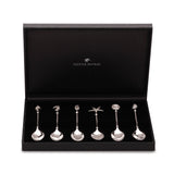 Set of 6 Coffee Spoons in Sterling Silver in Presentation Box