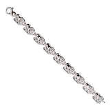 Elephant Link Bracelet in Sterling Silver