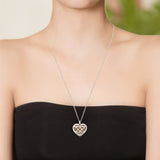 Heart of Africa Pendant in Silver - Extra Large