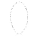 Loop Chain Necklace in Silver - Long