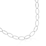 Loop Chain Necklace in Silver - Long