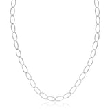 Loop Chain Necklace in Silver - Long