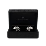 Lucky Elephant Cufflinks in Sterling Silver in Presentation Box