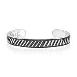 Zimbabwe Cord Bangle in Silver