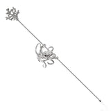 Octopus Swizzle Stick in Sterling Silver