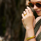 Pangolin Stacking Ring in 18ct Gold