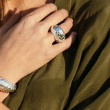 Pangolin Haka Ring in Silver