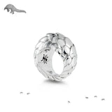 Pangolin Haka Ring in Sterling Silver