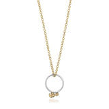 Ma & Ba Ele Ring in Sterling Silver & 18ct Gold and Link Chain in 18ct Gold