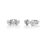 Nada Cufflinks - Silver Bead in Silver by Patrick Mavros