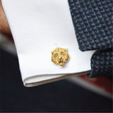 Tiger Zodiac Cufflinks in 18ct Gold