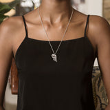 TUSK Pendant in Silver - Large