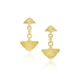 Vakadzi Link Earrings in 18ct Gold by Patrick Mavros