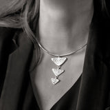 Vakadzi Graduated Pendant with Wire Choker in 18ct Gold by Patrick Mavros