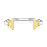 Vakadzi Wire Cuff in Silver with 18ct Gold by Patrick Mavros