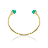 Nada Bangle - Chrysoprase in 18ct Gold by Patrick Mavros