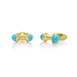 Nada Cufflinks - Turquoise in 18ct Gold by Patrick Mavros