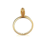 Animal Lover Monkey Hear No Evil Mini-Ring in 18ct Gold