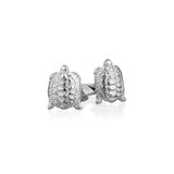 Tortoise Cufflink in Sterling Silver