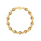 Elephant Hair Link Bracelet Ladies in 18ct Gold