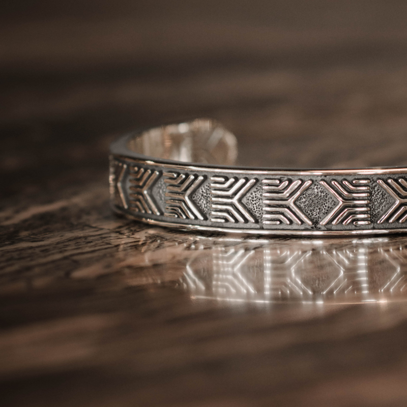 The Kolisi Cuff in Silver
