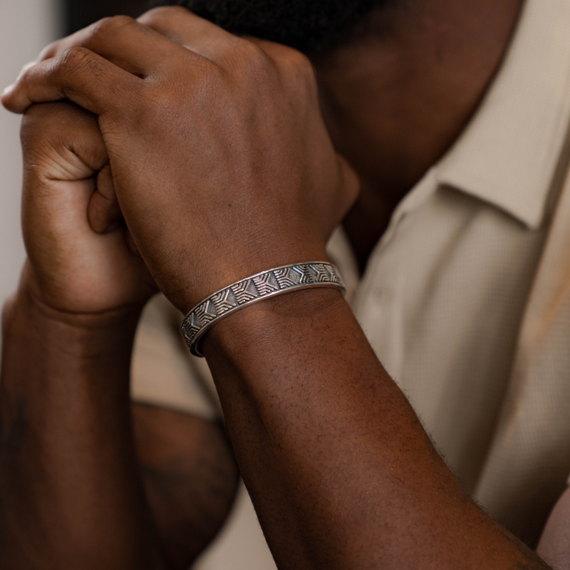 The Kolisi Cuff in Silver