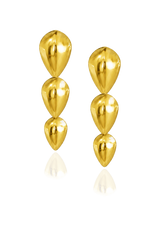 Pangolin Drop Earrings in 18ct Gold - Large