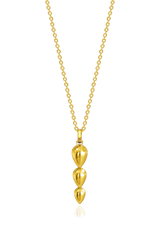 Pangolin Drop Pendant in 18ct Gold - Large