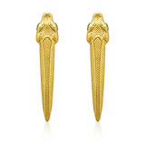 Snake Earrings in 18ct Gold - Large