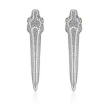 Snake Earrings in Silver - Large
