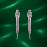 Snake Earrings in Silver - Small