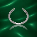 Snake Stacking Cuff in Silver