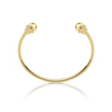 Nada Bangle - Gold Bead in 18ct Gold by Patrick Mavros