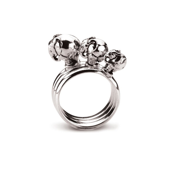 ZoZo Elephant Stacking Ring Set in Sterling Silver