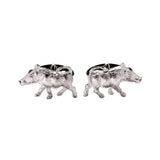 Warthog Cufflinks in Sterling Silver