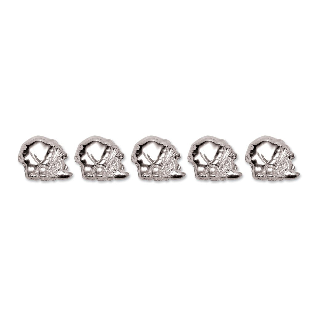 Rhino Dress Studs in Sterling Silver