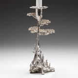 Root Tree & Meerkats Candle Holder in Sterling Silver