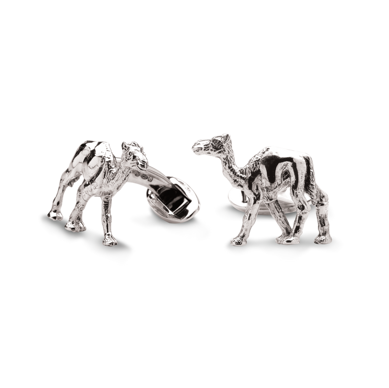 Camel Cufflinks in Silver